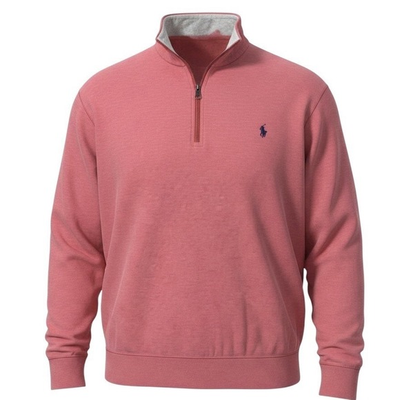 Polo Ralph Lauren Other - Polo Ralph Lauren Performance 1/4 Zip Pullover Pink Men's Size 2XB